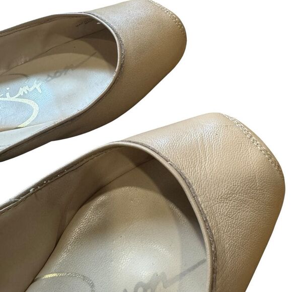 Jessica Simpson Mandalaye Elastic Criss-Cross Ankle Strap Leather Ballet Flats - Picture 10 of 10